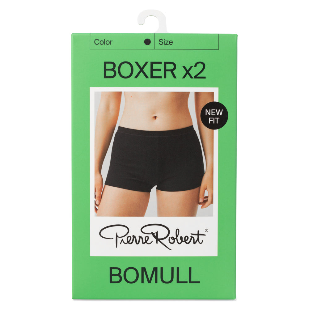 Boxer dame bomull 2-pack