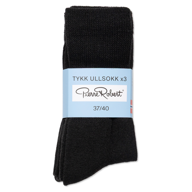 Tykke ullsokker dame  3-pack