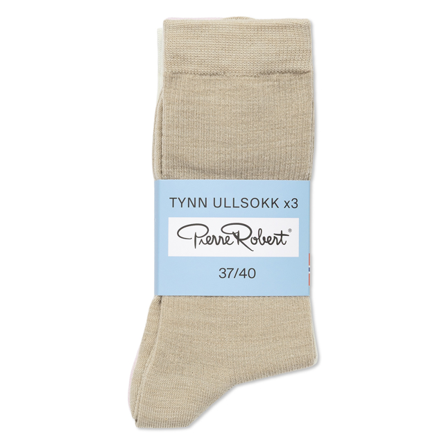 Tynne ullsokker dame  3-pack