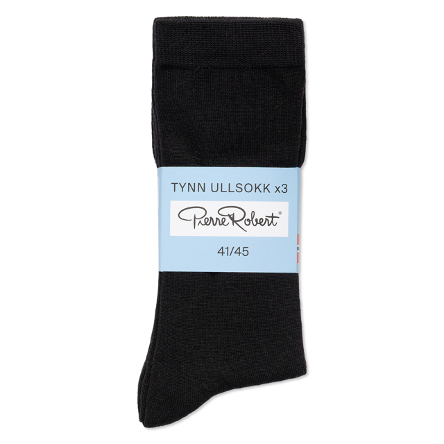Tynne ullsokker herre  3-pack