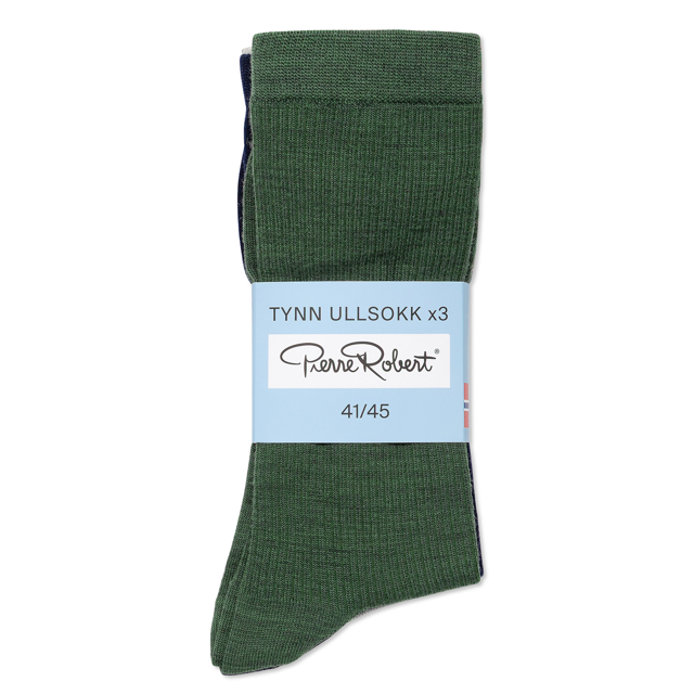 Tynne ullsokker herre  3-pack
