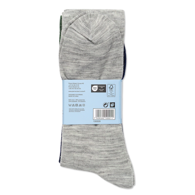 Tynne ullsokker herre  3-pack
