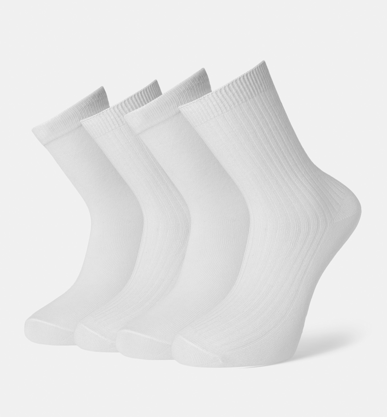 Sokker dame bomull 4-pack