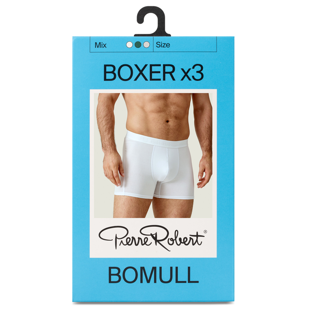 Boxer herre bomull  3-pack