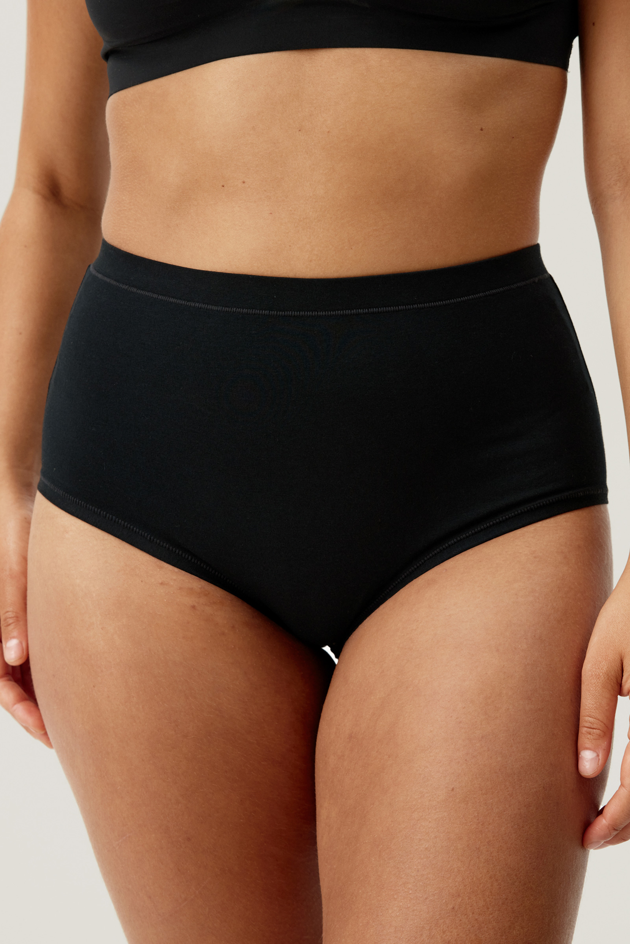 High waist truse dame bomull 2-pack