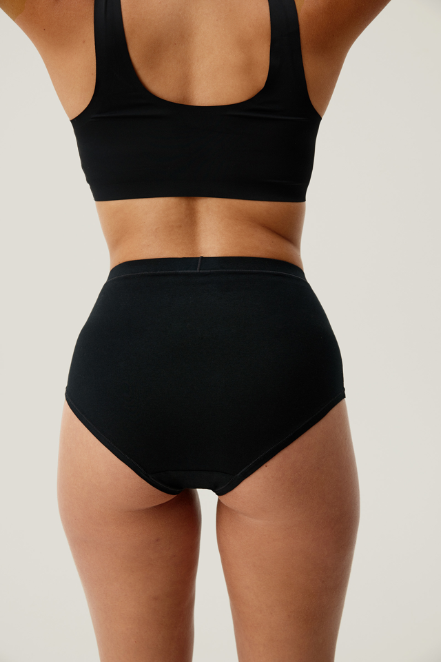 High waist truse dame bomull 2-pack