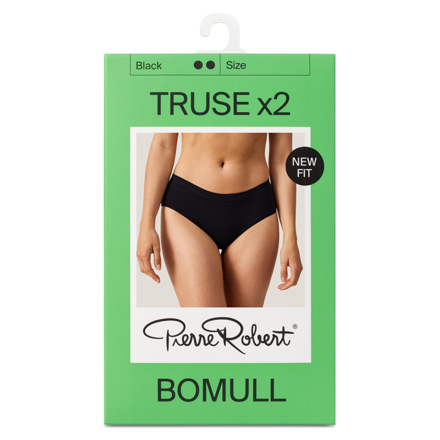 Brief truse dame bomull 2-pack
