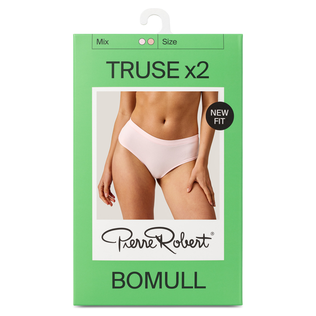 Brief truse dame bomull 2-pack