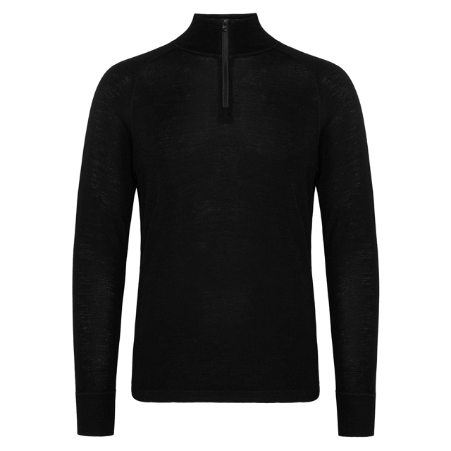 Ulltrøye med zip herre