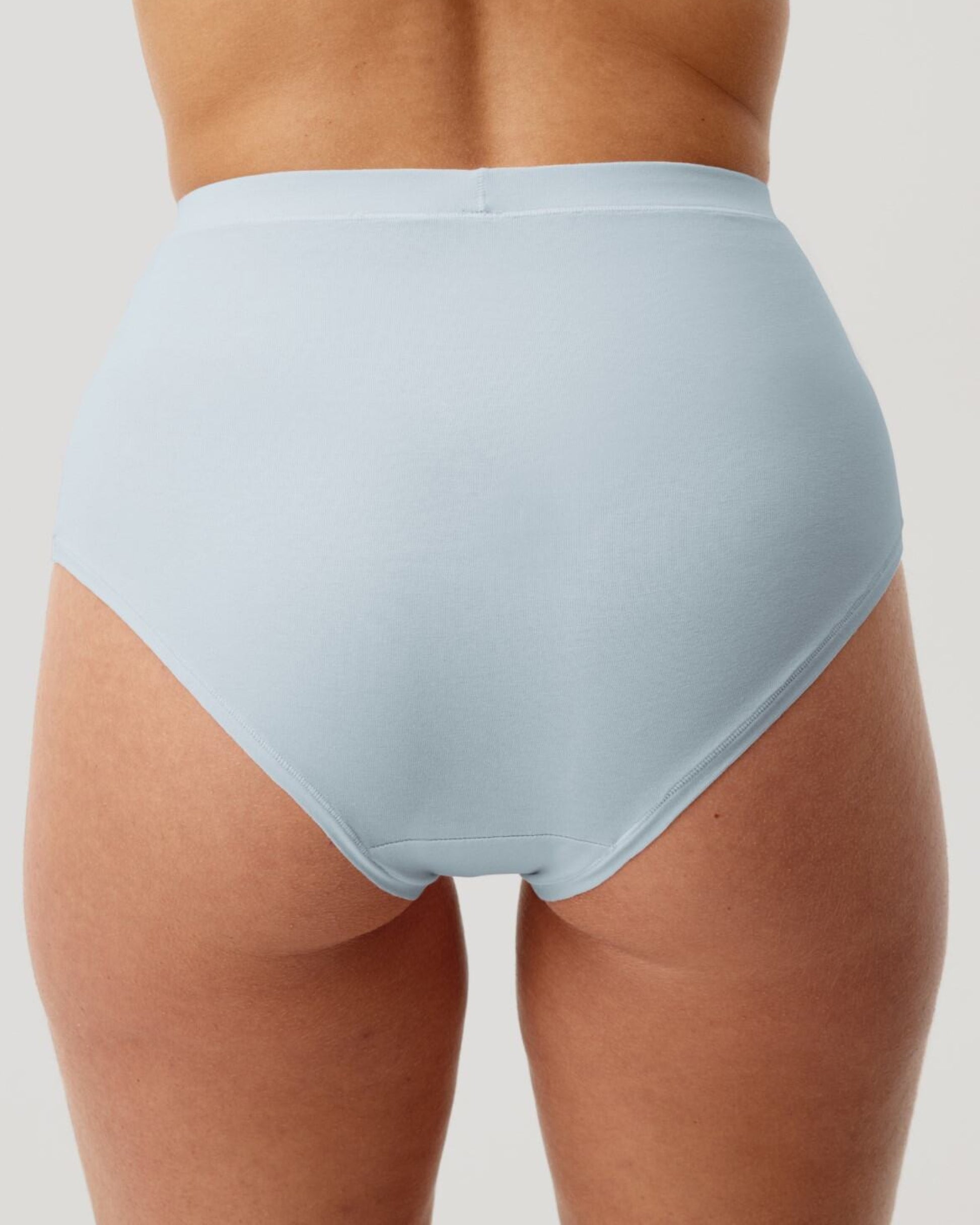 Pierre Robert High waist truse dame bomull light blue