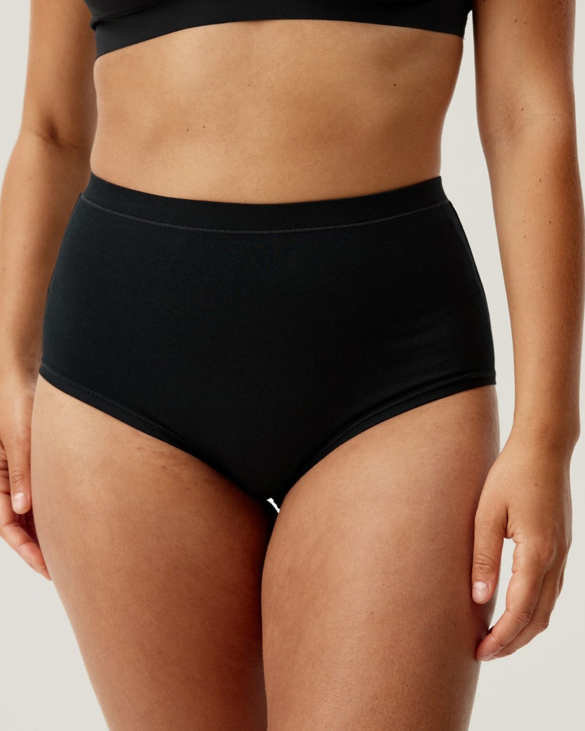 Pierre Robert High waist truse dame bomull black